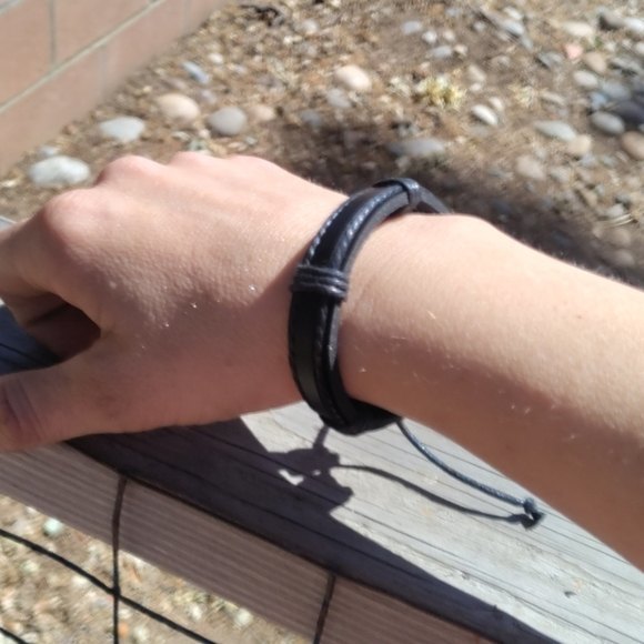 Genuine Leather Bracelet #2 - Picture 1 of 6